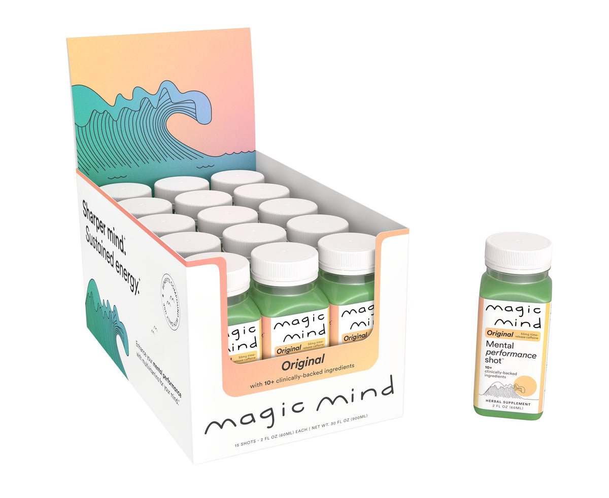 Rise Focus Shot 15-shot box with a single bottle